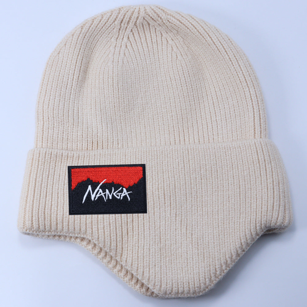 Stussy Hat Winter Knitted Hat Men's and Women's Warm Ear Protector Outdoor Wool Hat