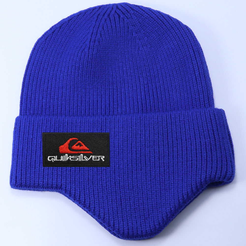 Stussy Hat Winter Knitted Hat Men's and Women's Warm Ear Protector Outdoor Wool Hat