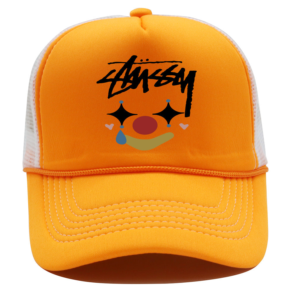 Stussy Hat Personality Fashion Printed Baseball Cap Outdoor Leisure Shade Sun Protection