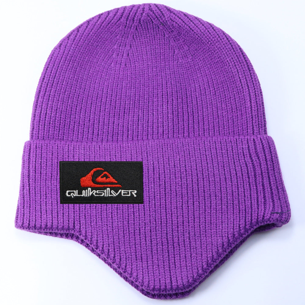 Stussy Hat Winter Knitted Hat Men's and Women's Warm Ear Protector Outdoor Wool Hat