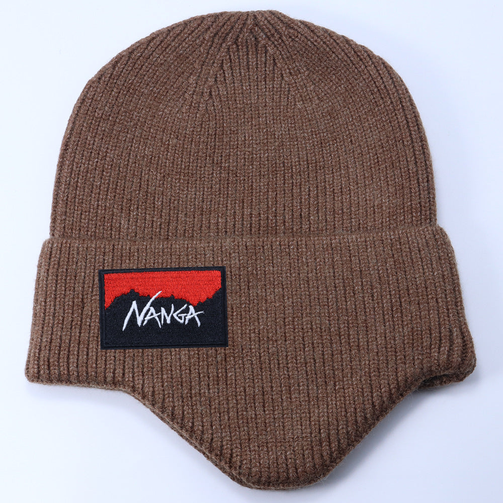 Stussy Hat Winter Knitted Hat Men's and Women's Warm Ear Protector Outdoor Wool Hat