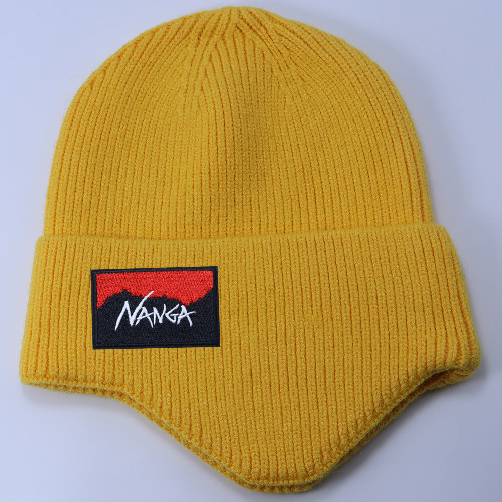 Stussy Hat Winter Knitted Hat Men's and Women's Warm Ear Protector Outdoor Wool Hat